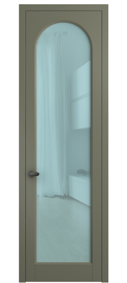 Дверь межкомнатная Палаццо 6804 Матовый оливковый тёмный Рифлёное голубое стекло "Дюна", триплекс 0536 МОТ Цена 150010 сом Наличники уже входят в базовый комплект. Фабрика дверей Волховец 8 (800) 551 43 19 Межкомнатная дверь Палаццо 6804 Матовый оливковый тёмный Рифлёное голубое стекло "Дюна", триплекс Цена 150010 сом | Volhovec
