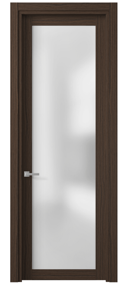 Межкомнатная дверь Planum 2102 Экзотик трюфельный матовый Сатинированное стекло Цена 94060 сом | Volhovec