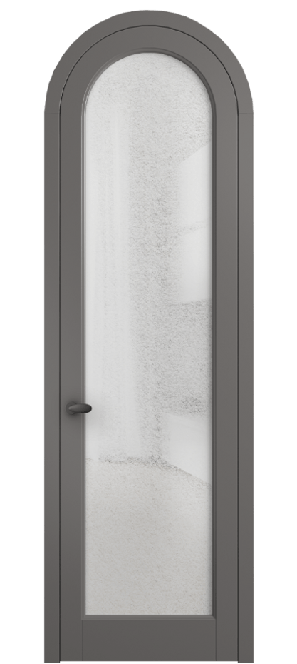 Межкомнатная дверь Палаццо 6814 Матовый классический серый Фактурное стекло "Лёд", триплекс Цена 190970 сом | Volhovec