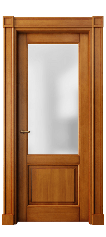 Межкомнатная дверь Toscana Plano 6302 Бук светлый с патиной Сатинированное стекло Цена 164140 сом | Volhovec