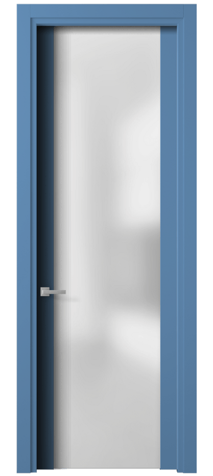 Межкомнатная дверь Planum 4114 Матовый белоснежный Сатинированное стекло Цена 112400 сом | Volhovec