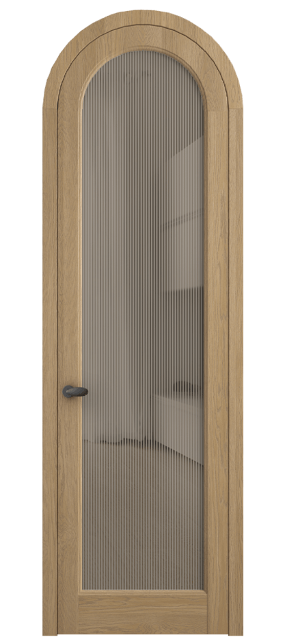 Межкомнатная дверь Палаццо 6814 Дуб соломенный матовый Рифлёное бронзовое стекло "Дюна", триплекс Цена 309180.2 сом | Volhovec