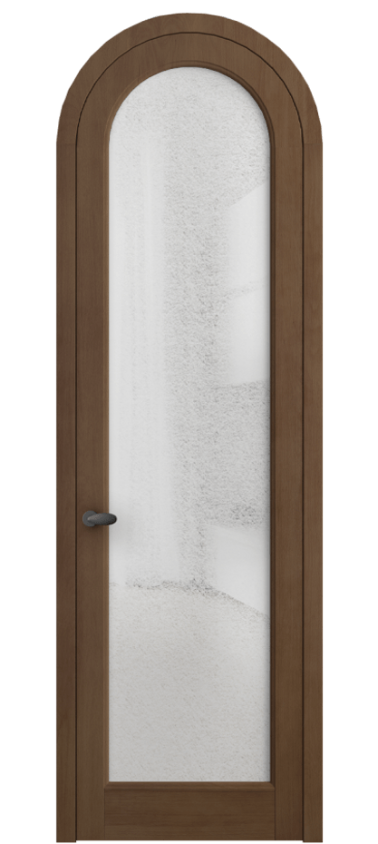 Межкомнатная дверь Палаццо 6814 Бук тёмный матовый Фактурное стекло "Лёд", триплекс Цена 264030.2 сом | Volhovec