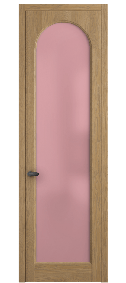 Межкомнатная дверь Палаццо 6804 Дуб пшеничный матовый Сатинированное розовое стекло, триплекс Цена 152529 ₽ | Volhovec