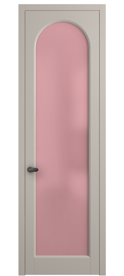 Межкомнатная дверь Палаццо 6804 Матовый светло-бежевый Сатинированное розовое стекло, триплекс Цена 141270 сом | Volhovec