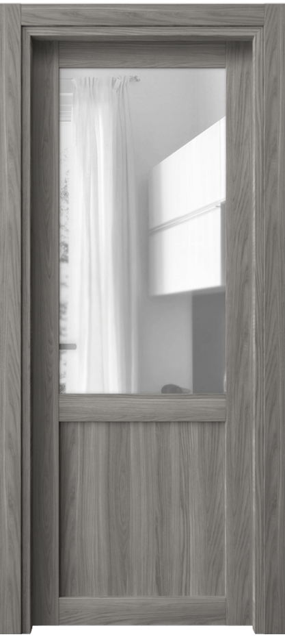 Межкомнатная дверь Neo 2122 Имбирный ясень Прозрачное стекло, триплекс Цена 29990 сом | Volhovec