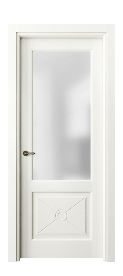 Межкомнатная дверь Тоскана Литера 6362 Матовый жемчужный Сатинированное стекло Цена 151710 сом | Volhovec