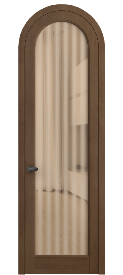 Межкомнатная дверь Палаццо 6814 Бук тёмный матовый Рифлёное оранжевое стекло "Дюна", триплекс Цена 264030.2 сом | Volhovec