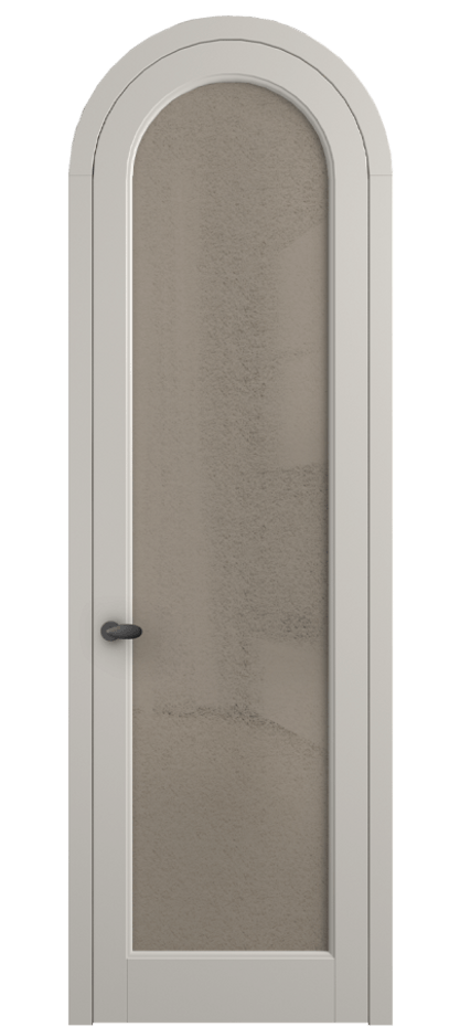 Межкомнатная дверь Палаццо 6814 Матовый облачно-серый Фактурное бронзовое стекло "Лёд", триплекс Цена 190970 сом | Volhovec