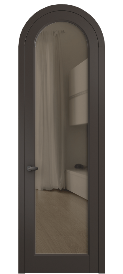 Межкомнатная дверь Палаццо 6814 Матовый антрацит Прозрачное бронзовое стекло, триплекс Цена 182230 сом | Volhovec