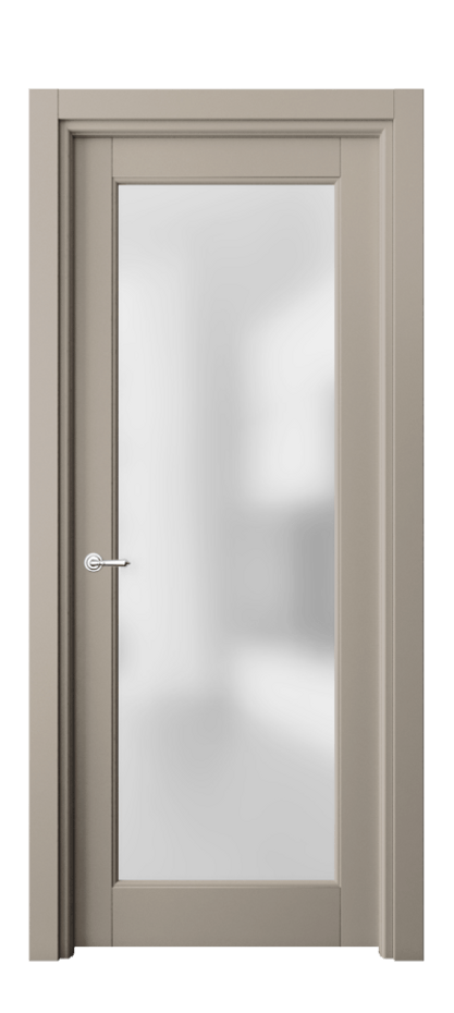 Межкомнатная дверь Тоскана Элегантэ 6300 Матовый бисквитный Сатинированное стекло Цена 134390 сом | Volhovec