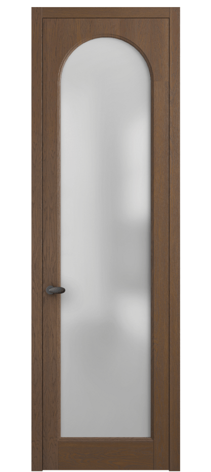 Межкомнатная дверь Палаццо 6804 Дуб каштановый матовый Сатинированное стекло Цена 222080 сом | Volhovec