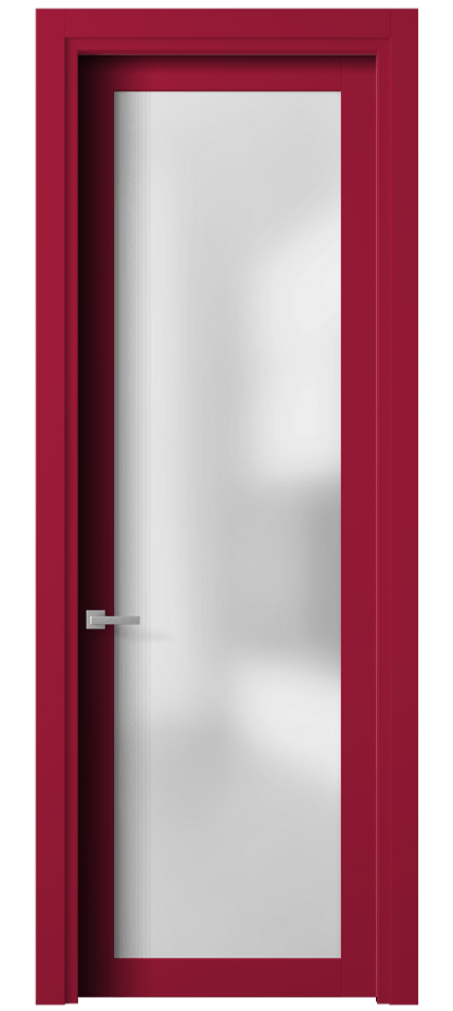 Межкомнатная дверь Planum 2102 Матовый белоснежный Сатинированное стекло Цена 90130 сом | Volhovec