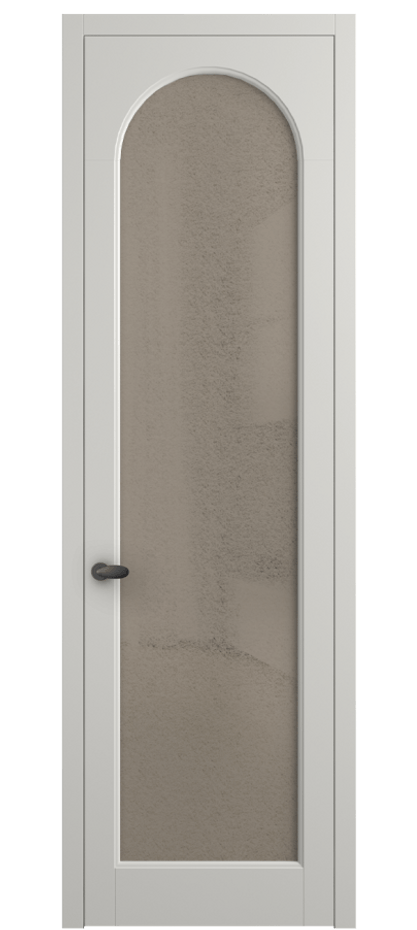 Межкомнатная дверь Палаццо 6804 Матовый серый Фактурное бронзовое стекло "Лёд", триплекс Цена 150010 сом | Volhovec