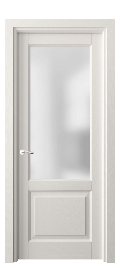 Межкомнатная дверь Лигнум 0740 Дуб пудровый белый Сатинированное стекло Цена 188400 сом | Volhovec