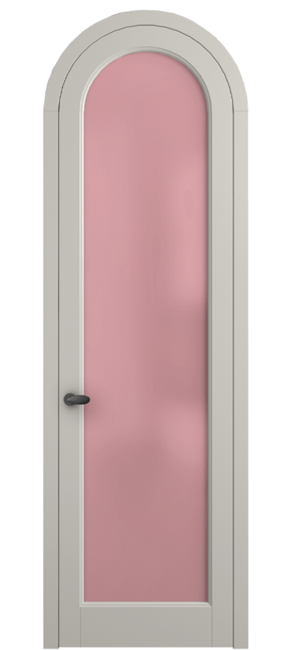 Межкомнатная дверь Палаццо 6814 Матовый облачно-серый Сатинированное розовое стекло, триплекс Цена 186740 сом | Volhovec