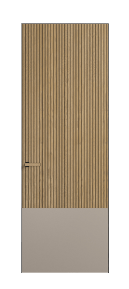 Межкомнатная дверь Velvet 8203 Дуб соломенный матовый Duo - Матовый бисквитный. Цена 179280  | Volhovec