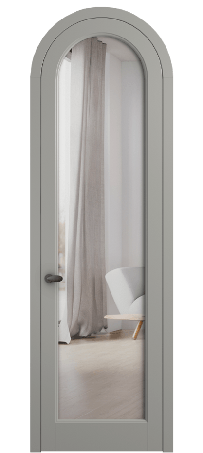 Межкомнатная дверь Палаццо 6814 Матовый нейтральный серый Двустороннее зеркало, триплекс Цена 185140 сом | Volhovec