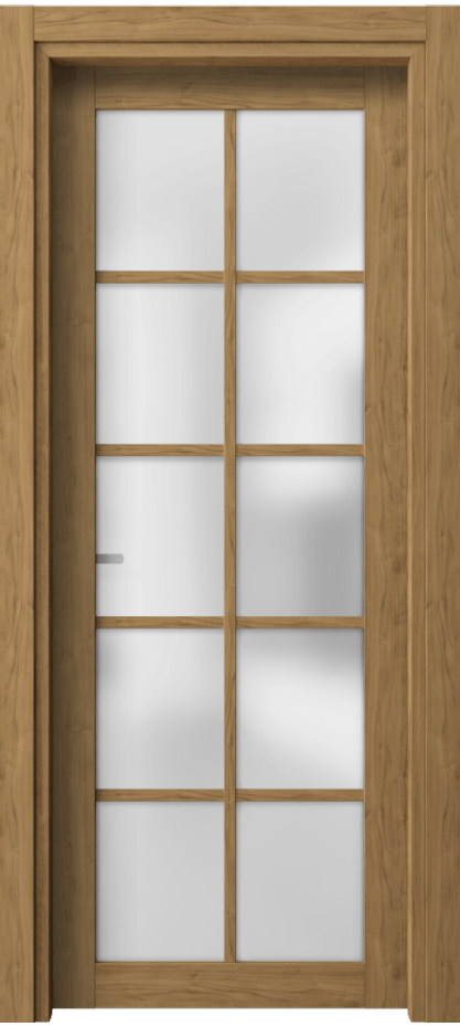 Межкомнатная дверь Neo 2106 Грецкий орех Сатинированное стекло Цена 38440 сом | Volhovec
