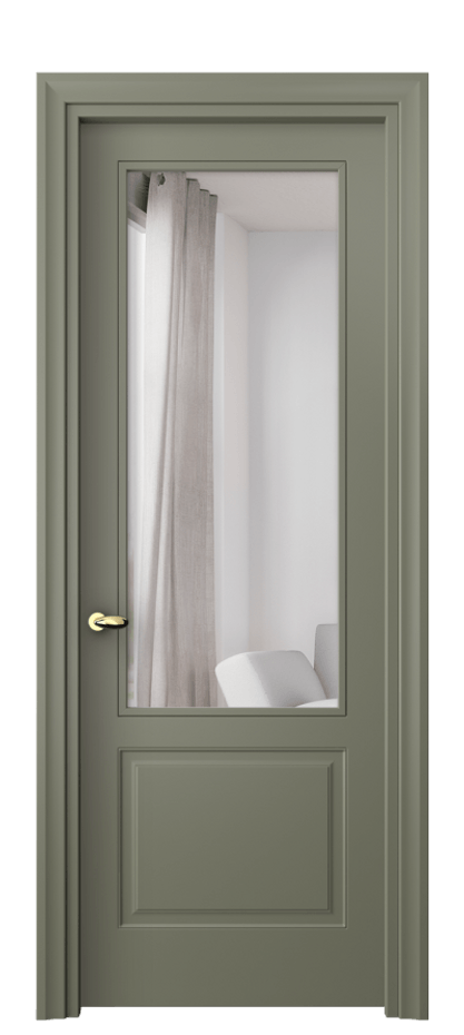 Межкомнатная дверь Esse 8552 Матовый оливковый тёмный Двустороннее зеркало, триплекс Цена 89310 сом | Volhovec