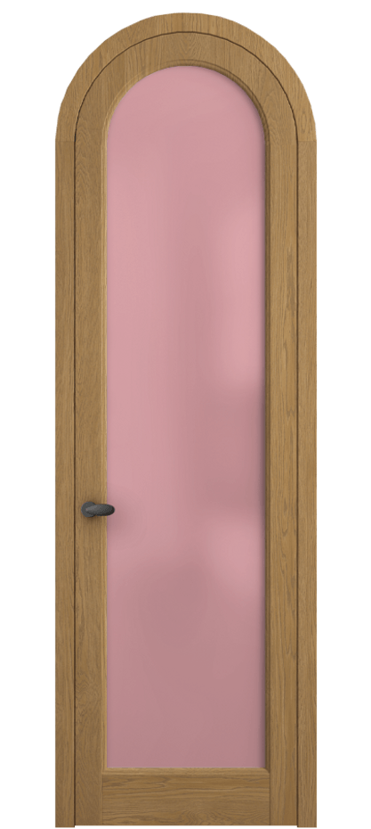 Межкомнатная дверь Палаццо 6814 Дуб солнечный матовый Сатинированное розовое стекло, триплекс Цена 300440 сом | Volhovec