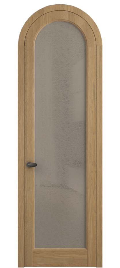 Межкомнатная дверь Палаццо 6814 Дуб пшеничный матовый Фактурное бронзовое стекло "Лёд", триплекс Цена 309180.2 сом | Volhovec