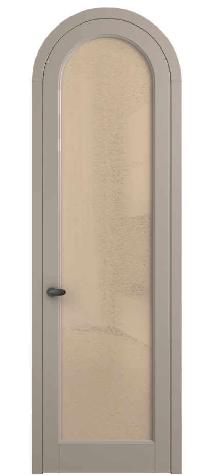 Межкомнатная дверь Палаццо 6814 Матовый бисквитный Фактурное оранжевое стекло "Лёд", триплекс Цена 190970 сом | Volhovec