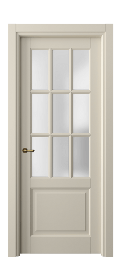 Межкомнатная дверь Тоскана Грильято 6312 Матовый бежево-серый Сатинированное стекло Цена 162920 сом | Volhovec
