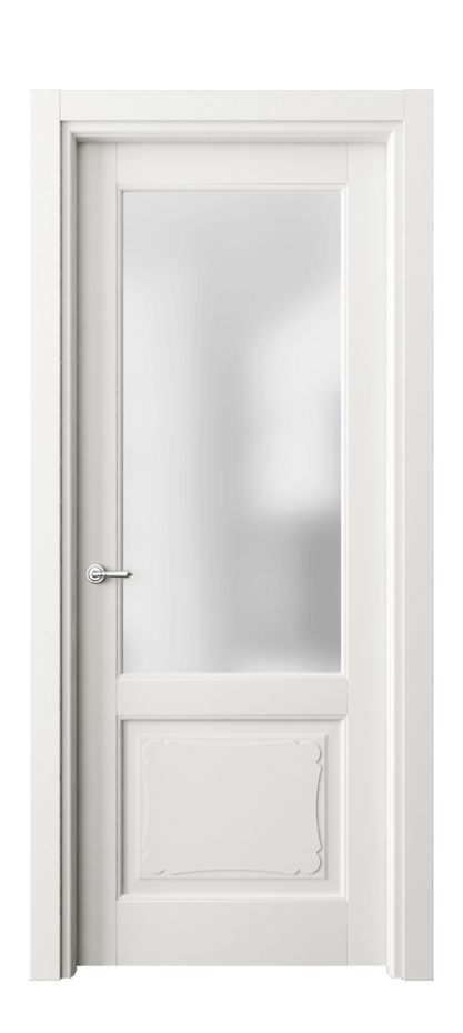 Межкомнатная дверь Тоскана Элегантэ 6322 Матовый серый Сатинированное стекло Цена 138460 сом | Volhovec