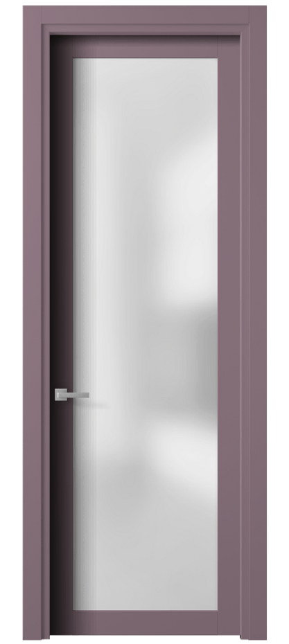 Межкомнатная дверь Планум 2102 Матовый белоснежный Сатинированное стекло Цена 95950 сом | Volhovec