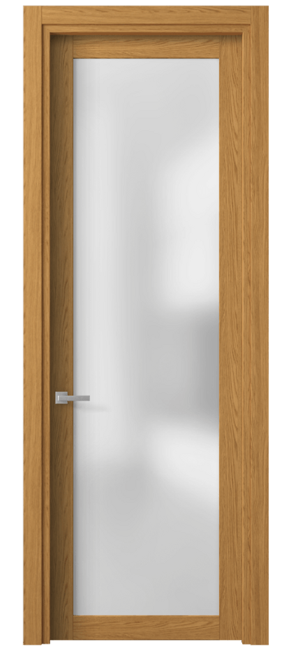 Межкомнатная дверь Planum 2102 Ванильный дуб Сатинированное стекло Цена 46740 сом | Volhovec