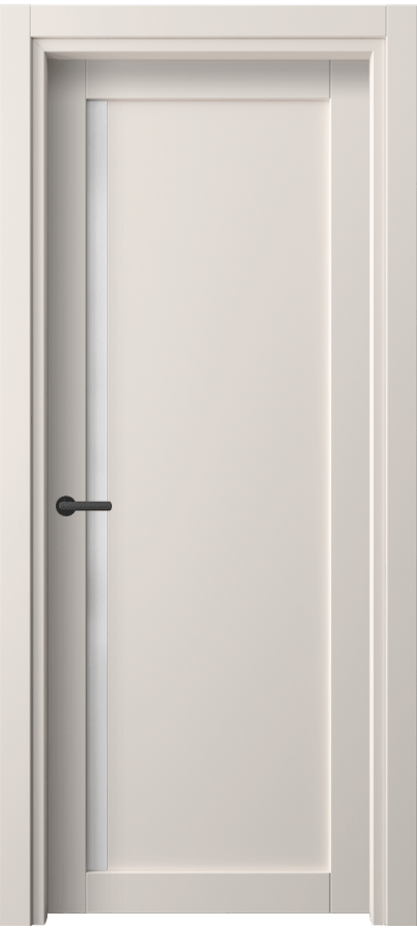 Межкомнатная дверь Нео 2110 ПЭТ тёплый-белый Сатинированное стекло Цена 44410 сом | Volhovec