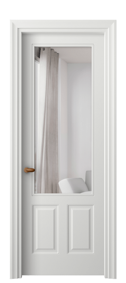 Межкомнатная дверь Эссе 8522 Матовый светло-серый Двустороннее зеркало, триплекс Цена 109490 сом | Volhovec