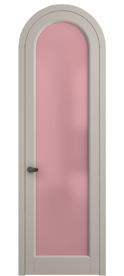 Межкомнатная дверь Палаццо 6814 Матовый светло-бежевый Сатинированное розовое стекло, триплекс Цена 186740 сом | Volhovec
