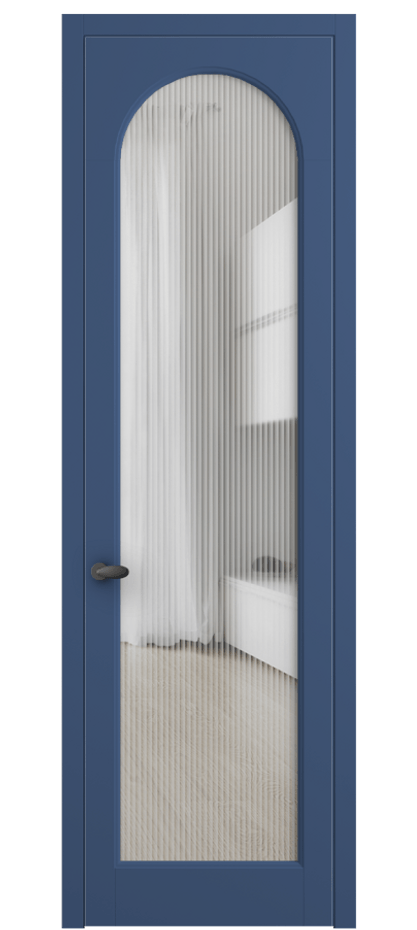 Межкомнатная дверь Palazzo 6804 Матовый белоснежный Рифлёное стекло "Moru", триплекс Цена 195540 сом | Volhovec