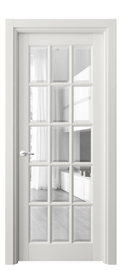 Дверь межкомнатная Лигнум 0708 Матовый серый Прозрачное стекло с фацетом Гладкий наличник МСР Цена 175160 сом Наличники уже входят в базовый комплект. Фабрика дверей Волховец 8 (800) 551 43 19 Межкомнатная дверь Лигнум 0708 Матовый серый Прозрачное стекло с фацетом Цена 175160 сом | Volhovec