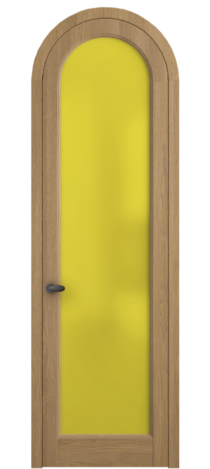 Межкомнатная дверь Палаццо 6814 Дуб пшеничный матовый Сатинированное жёлтое стекло, триплекс Цена 306710 сом | Volhovec