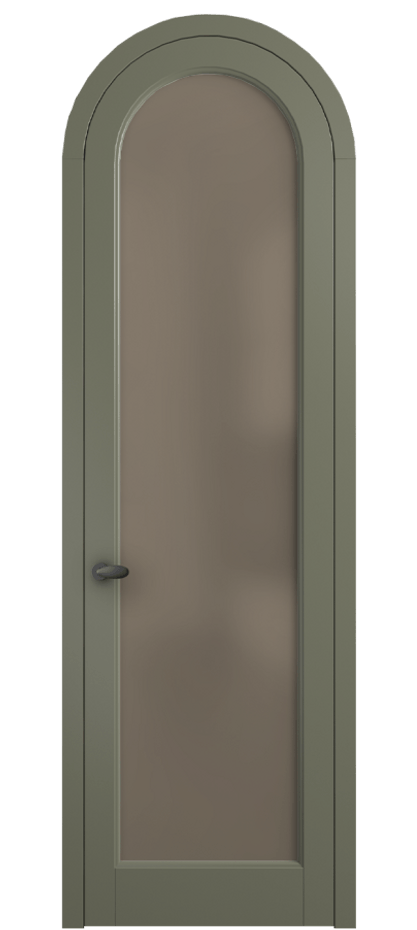 Межкомнатная дверь Палаццо 6814 Матовый оливковый тёмный Сатинированное бронзовое стекло, триплекс Цена 186740 сом | Volhovec