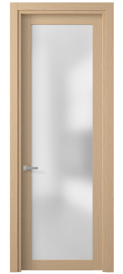 Межкомнатная дверь Planum 2102 Дуб молочный Сатинированное стекло Цена 85030 сом | Volhovec