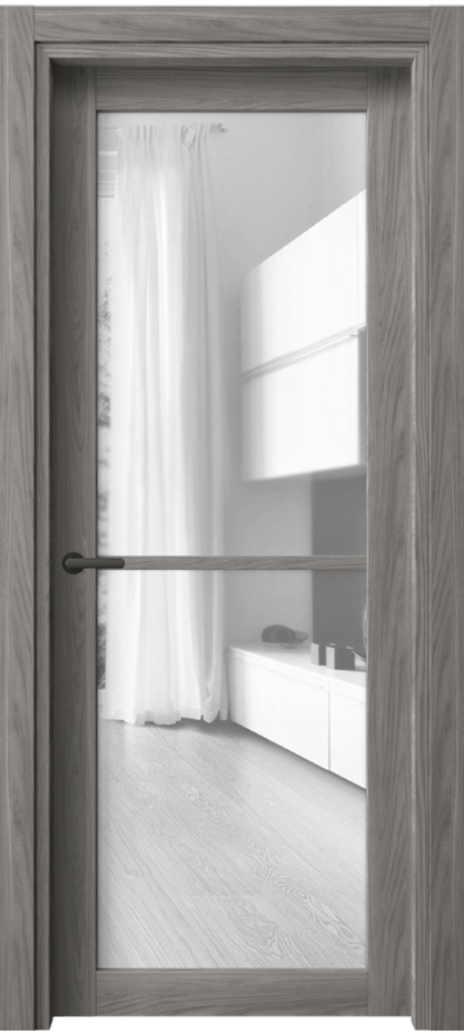 Межкомнатная дверь Нео 2108 Имбирный ясень Прозрачное стекло, триплекс Цена 43420 сом | Volhovec