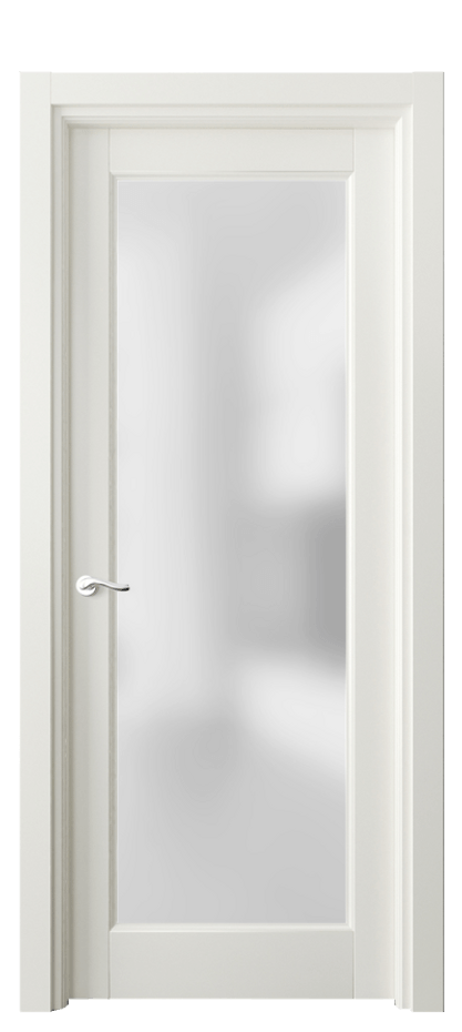 Межкомнатная дверь Лигнум 0700 Матовый жемчужный Сатинированное стекло Цена 138460 сом | Volhovec