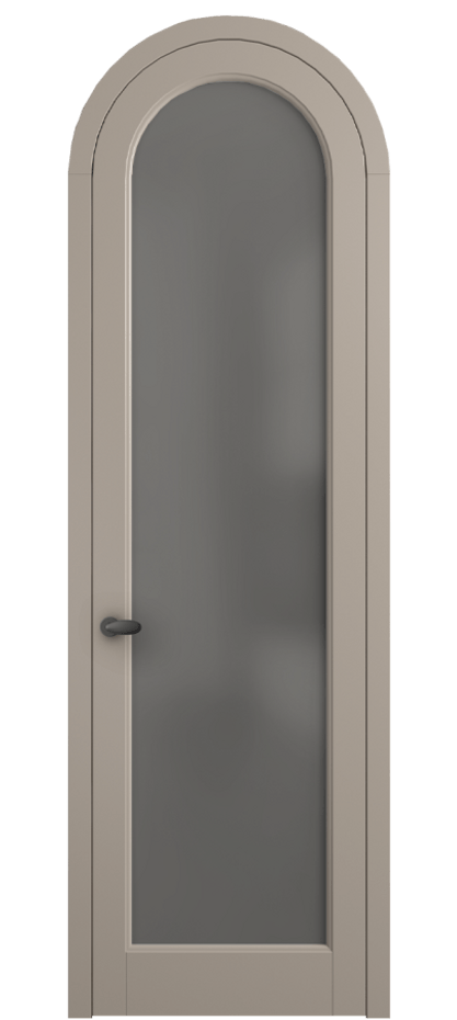 Межкомнатная дверь Palazzo 6814 Матовый бисквитный Сатинированное серое стекло, триплекс Цена 182230 сом | Volhovec