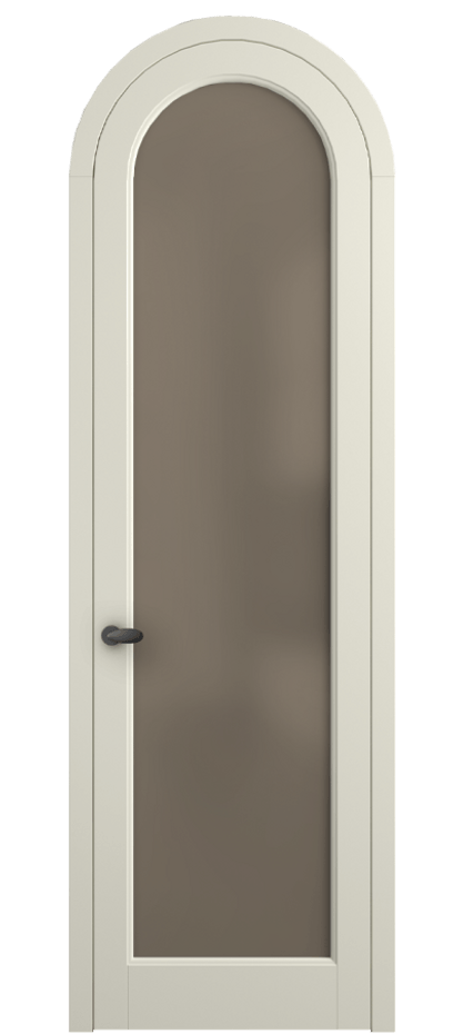 Межкомнатная дверь Палаццо 6814 Матовый молочно-белый Сатинированное бронзовое стекло, триплекс Цена 182230 сом | Volhovec