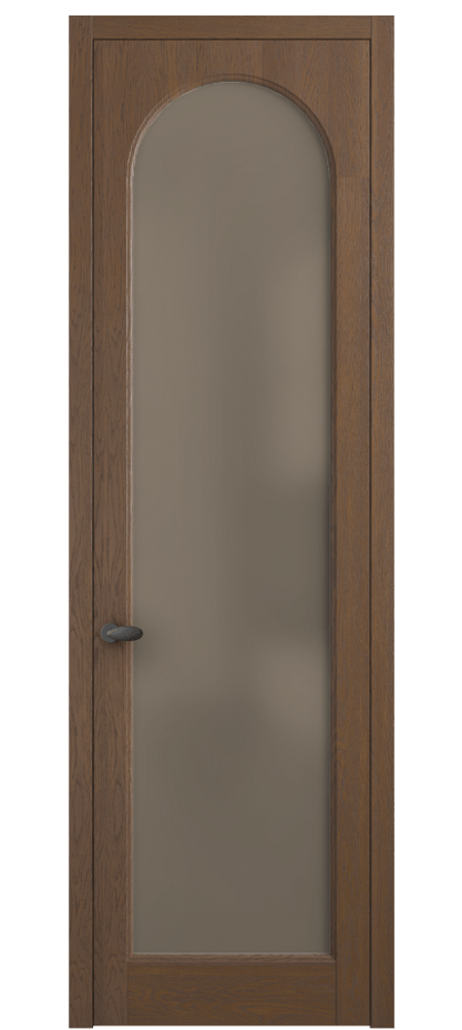 Межкомнатная дверь Палаццо 6804 Дуб каштановый матовый Сатинированное бронзовое стекло, триплекс Цена 222080 сом | Volhovec