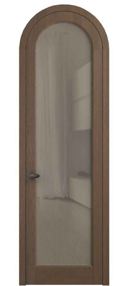 Межкомнатная дверь Палаццо 6814 Дуб туманный матовый Рифлёное бронзовое стекло "Дюна", триплекс Цена 309180.2 сом | Volhovec