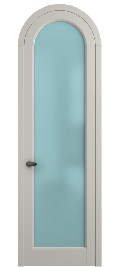 Межкомнатная дверь Палаццо 6814 Матовый облачно-серый Сатинированное голубое стекло, триплекс Цена 182230 сом | Volhovec