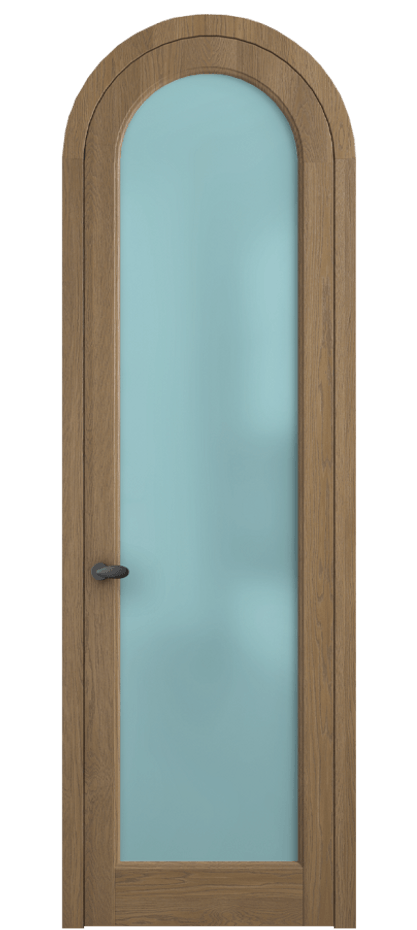 Межкомнатная дверь Палаццо 6814 Дуб мускатный матовый Сатинированное голубое стекло, триплекс Цена 306710 сом | Volhovec