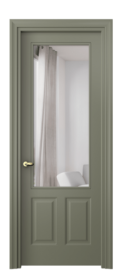 Межкомнатная дверь Esse 8522 Матовый оливковый тёмный Двустороннее зеркало, триплекс Цена 84210 сом | Volhovec