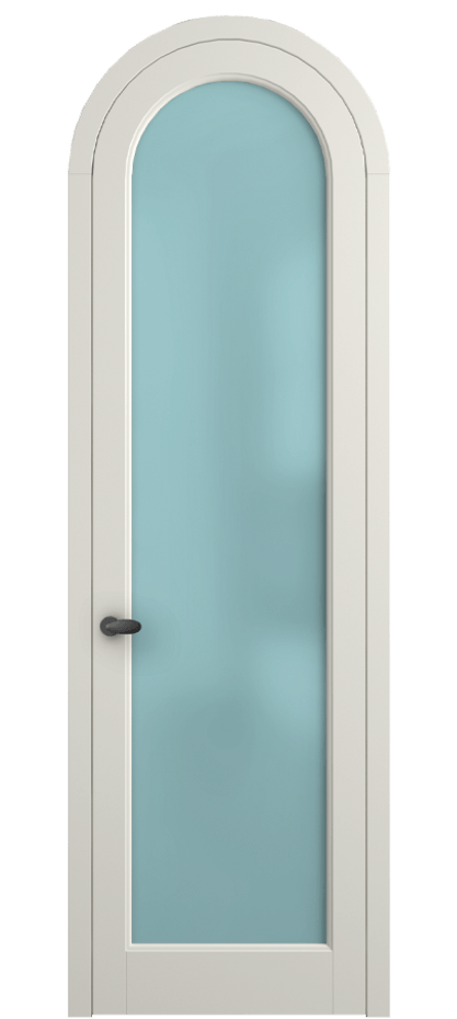 Межкомнатная дверь Палаццо 6814 Матовый жемчужный Сатинированное голубое стекло, триплекс Цена 182230 сом | Volhovec