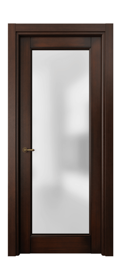 Межкомнатная дверь Toscana Elegante 6300 Бук тёмный с патиной Сатинированное стекло. Цена 143850 #CURRENCY# | Volhovec